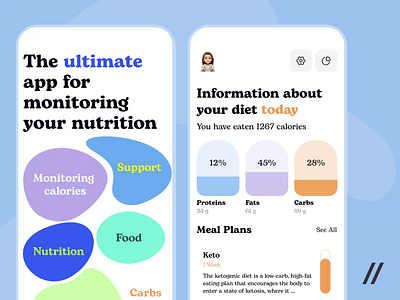 Nutrition Mobile iOS App android animation app app design app interaction dashboard design diet health healthcare ios mobile mobile app mobile ui motion nutrition online track ui ux
