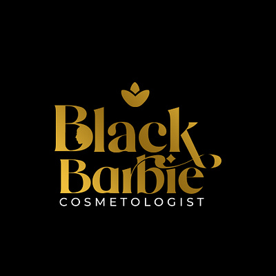 Black barbie cosmetologist brand identity app branding design fashion graphic design illustration logo skin typography