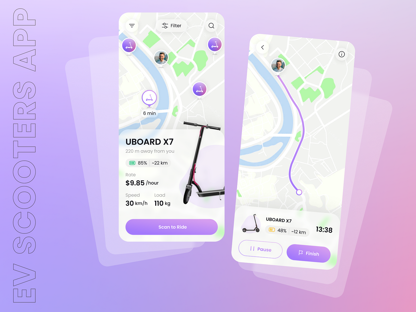 EV Scooter App Concept by XongoLab Products on Dribbble