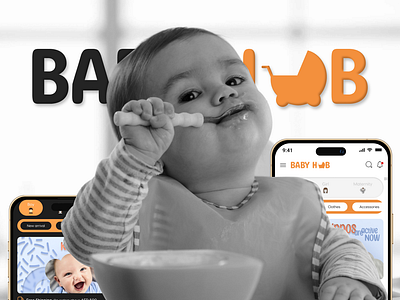 BabyHub E-Commerce Application Design animation baby e commerce graphic design illustration logo mother motion graphics store ui ux web