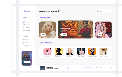 Music Streaming app design app design figma music streaming product design streaming app ui uiux