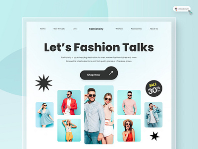 E-commerce Clothing Website Header 3d animation art branding clothing digitaldesign ecommerce flatdesign graphic design illustration innovationsync landing page logo mobile motion graphics nft shopify ui webdesign website