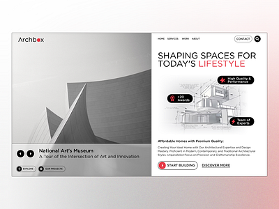 Architecture Landing Page app design graphic design illustration logo ui ux