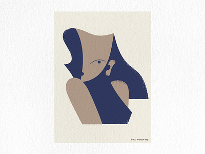 Woman graphic design illustration