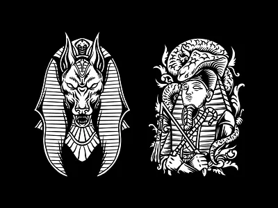 Egypt illustration artwork branding design drawing graphic design illustration logo tattoo vector vintage