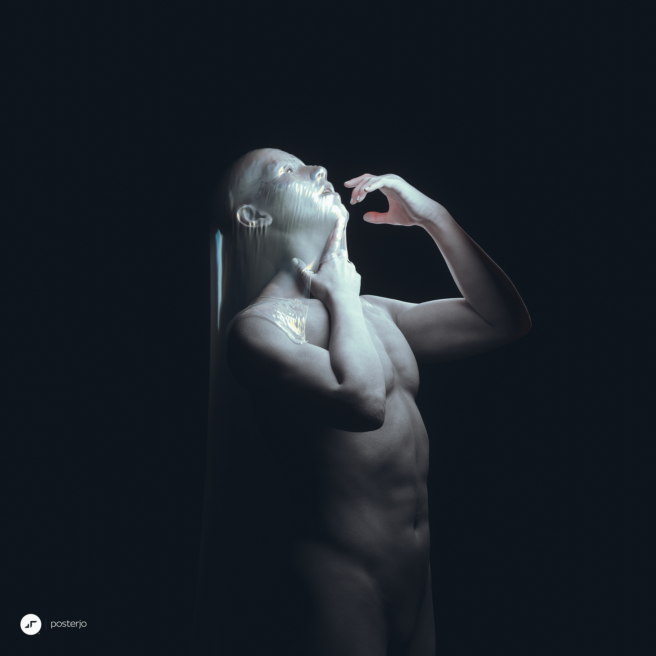 newgen posterjo #162 3d blender cinema4d clones emotions joan sterjo joansterjo octane render poster posterjo