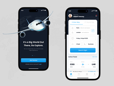 Flight Ticket Booking App airline booking app flight booking app flight ticket booking app mobile app mobile app design ticket booking app travel travel app travel app development ui design ux design