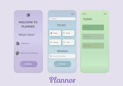 PLAN FOR EVERYTHING! ui