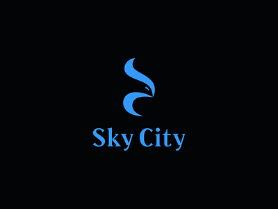 Sky City apartment complex bird branding c letter logo emblem falcon graphic design hawk icon identity illustration lettering logo logotype mark monogram negative space real estate s letter logo symbol