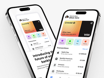 Card Payments App application card chase clean credit card dashboard design finance app fintech iphone minimal modern onboarding pay payment rebound recieve transactions ui uiux