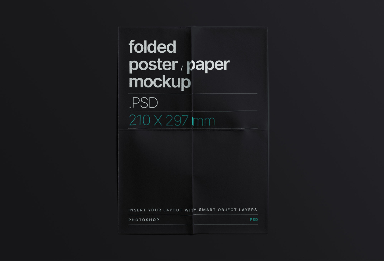 Folded Paper Mockup by Graphic Pear on Dribbble