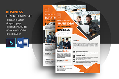 Corporate Flyer Template a4 flyer busines business flyer company flyer corporate flyer creative minimal photoshop template psd word template