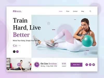 Fitness landing page agency clean exercise fitness fitness landing page fitness website design gym health healthy homepage landing page muscle sport ui ux web design website weight lifting weightloss workout