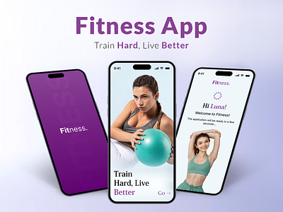Fitness Mobile App UI Design android app app interaction app interface app ui design cardio exercise fitness fitness mobile app ui design gym health healthcare ios online simple sport app sports weightloss wellness workout