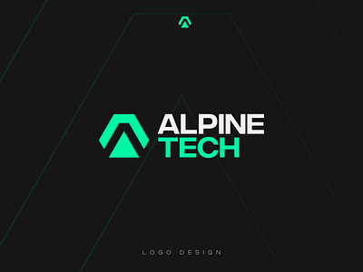 Alpine Tech - Logo Design alpine branding consultancy consulting design graphic design it logo logodesign technology typography vector