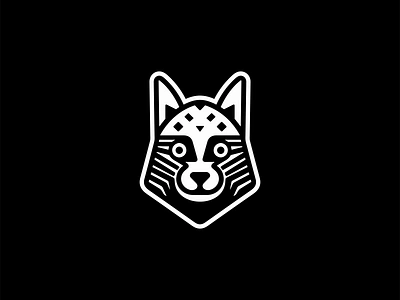 Husky Logo animal branding design dog emblem face geometric husky icon identity illustration lines logo mark negative space pet symbol vector vet winter