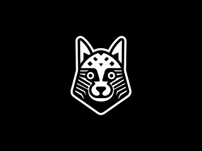 Husky Logo animal branding design dog emblem face geometric husky icon identity illustration lines logo mark negative space pet symbol vector vet winter