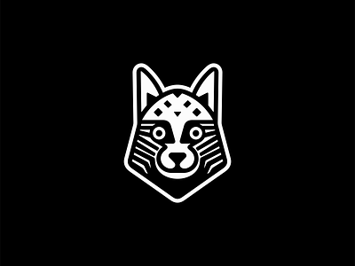 Husky Logo animal branding design dog emblem face geometric husky icon identity illustration lines logo mark negative space pet symbol vector vet winter