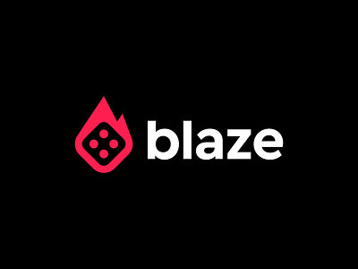 Casino blaze branding casino casino logo clubhouse crypto casino crypto currency dice dice logo fire gambling game gaming logo logo designer modern negative space online casino startup symbol