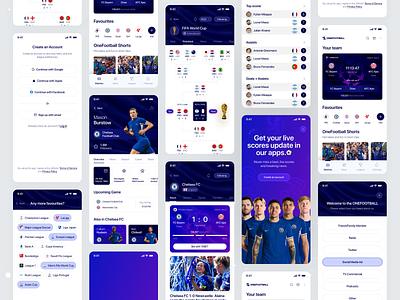 Sports Live Scores App UI app club design fifa football footballer goal ios app live score live scores app market value mobile ofspace sports team transfer trophy ui ux world cup