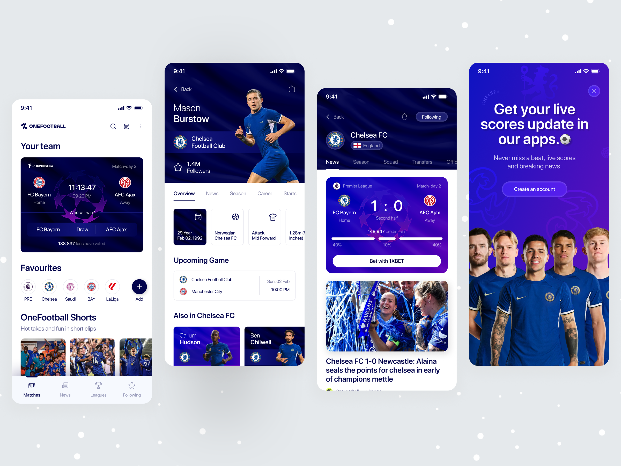Sports Live Scores App UI by Ofspace UX/UI on Dribbble