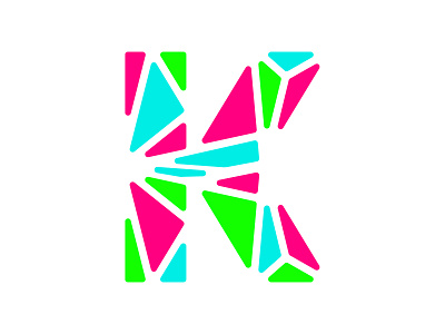 K-Mosaic art branding design font graphic design illustration k kk letter logo logo design logodesign logos logotype mosaic type typography