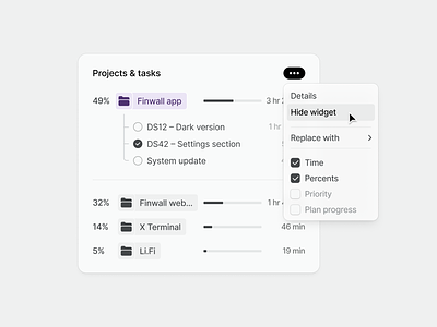 Tempus – Productivity app – Details app product design productivity app productivity tool progress task manager time tracker ui ux visual identity web app widget