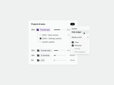Tempus – Productivity app – Details app product design productivity app productivity tool progress task manager time tracker ui ux visual identity web app widget