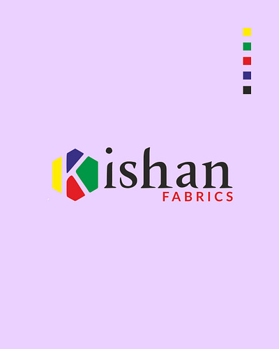 Logo Design of Embroidery Service | Kishan Fabrics brand logo branding design illustration logo logo design logo design concept logo designer logodesign