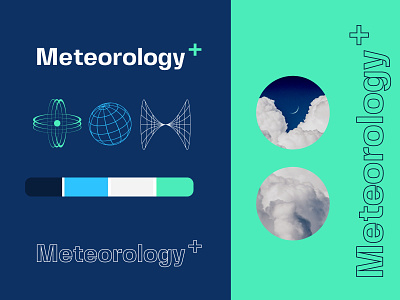 Meteorology+ app branding design forecast geometry graphic design illustration logo minimal moodboard shape typography ui uiux weather