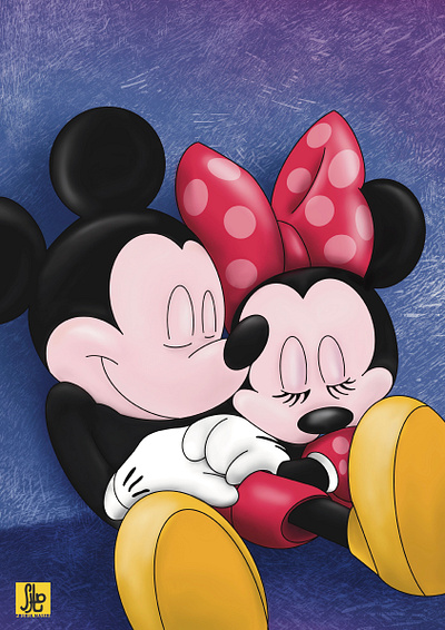 Mickey and Minnie digitalart disney graphic design illustration mickeymouse minniemouse