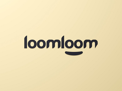 Loom Loom logo with background app branding design graphic design illustration logo loom typography ui ux vector