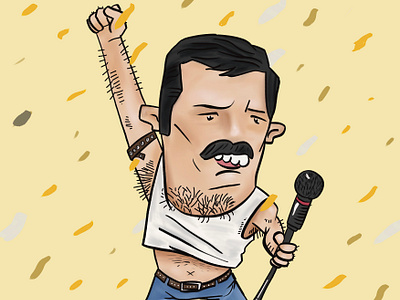 Freddie Mercury design digitalart graphic design illustration