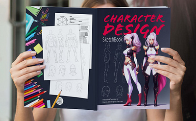 CHARACTER DESIGN Sketchbook Templates for Drawing character design graphic design illustration