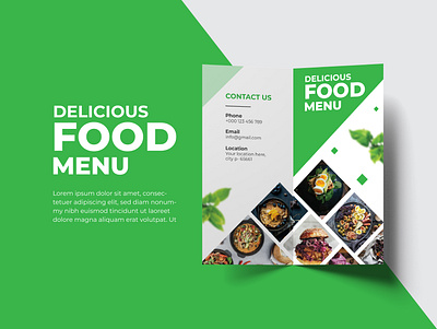 Food Bi-Fold Brochure Design bi fold brochure brochure food brochure graphicdesign inovatit restaurant restaurant brochure unleashcreativity unlocksuccess