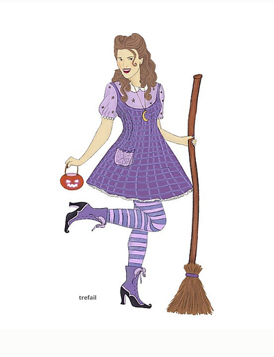 Good witch illustration digital art digital illustration halloween illustration procreate art witch