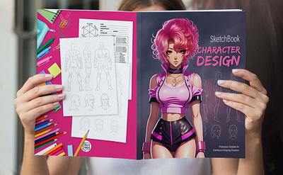 CHARACTER DESIGNER Sketchbook Templates for Drawing character design graphic design illustration