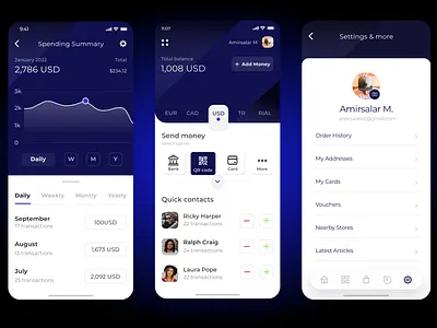 Online bank app app application design bank bank app branding design designpros figma financial financial app graphic design ui ux