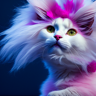 cat with purple fur cat cats design