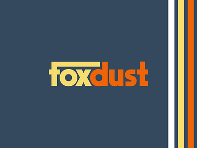 FoxDust Branding branding flat flat design logo logo design retro retro branding retro design retro logo