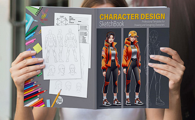 CHARACTER DESIGNER Sketchbook Templates for Drawing character design graphic design illustration