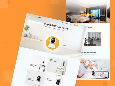 Cupid 360° Cameras app branding design smart home ui ux
