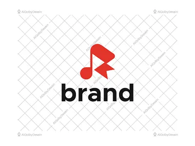R Letter Music Flag Logo brand entertaiment flag identity initial logo logobrand logodesign logodesigner modern music play rrr