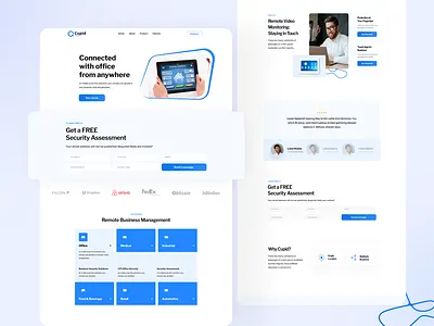 Connected with office from anywhere app design smart home ui ux