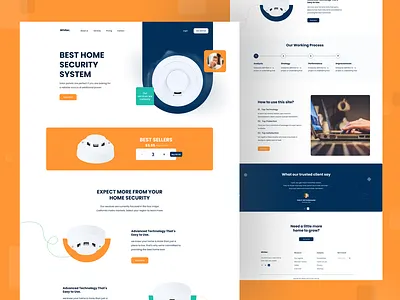 BEST HOME SECURITY SYSTEM app design ui ux
