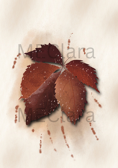 Autumn leaf 3d aesthetic graphic design illustration leaf plant product design