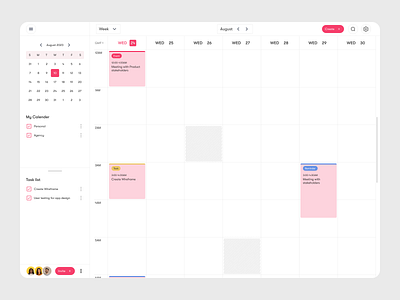 Calendar dashboard calender calender app dashboard project management project management app task task list task management task management app