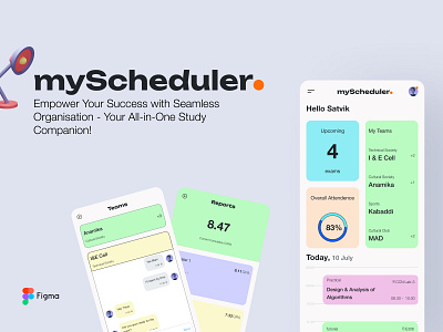 myScheduler | satvikvirmani app design graphic design logo ui ux