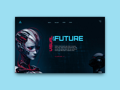 The concept of the future design graphic design ui ux
