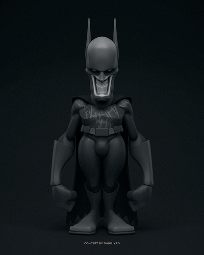 BATKER 3d art toys batman comics concept art danil yad design fan art illustration joker sculpt